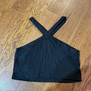 Unworn black crop top